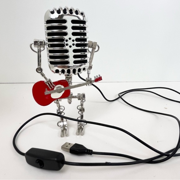 Steam Punk Microphone Man Light Decor Night Light - Picture 6 of 12